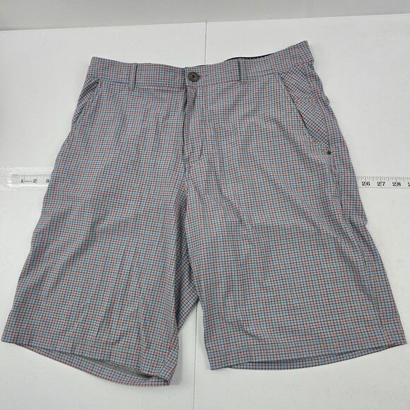 Lululemon mens plaid shorts size 36 gray 5616 - Picture 1 of 10